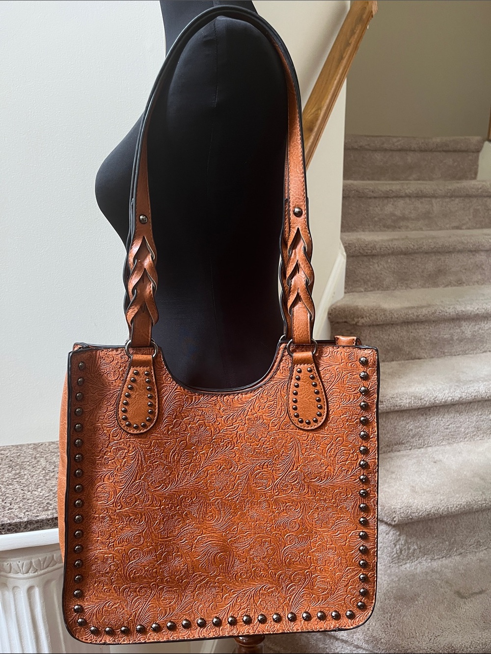 Sam & Hadley faux leather tote bag